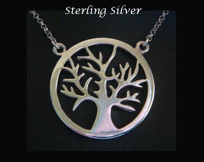 Tree Of Life Necklace, Stunning, Sterling Silver with 50cm Chain