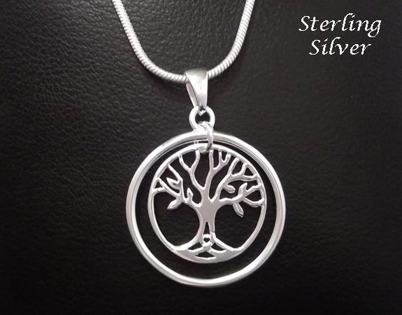 Tree of Life Necklace, Sterling Silver, Classy and Elegant